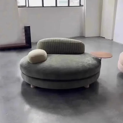 XX  Pebble Sofa Large Flat Layer Love Special-shaped Green Fabric Module Combination Arc