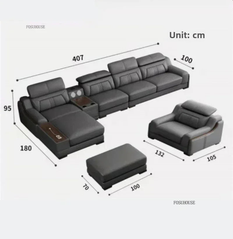 Living Room Sofa Combination Light Luxury Chaise Lounges Sofas for Living Room Personality Home Furniture