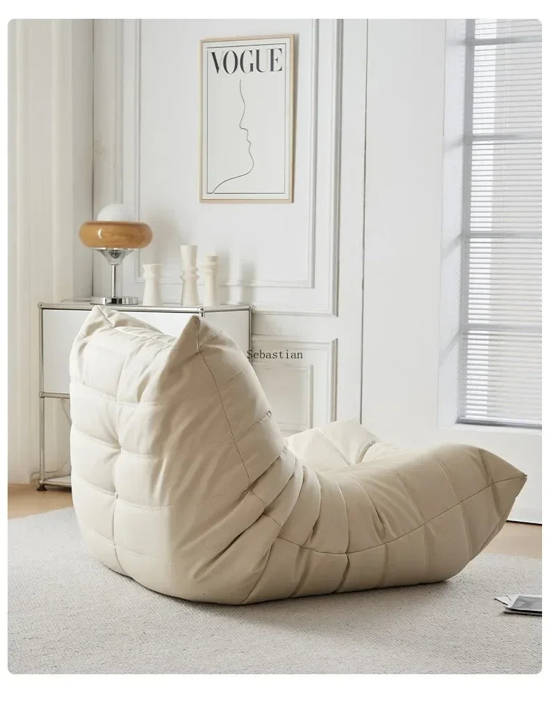 Cat Scratch Skin Sponge Caterpillar Sofa Lazy Velvet Small Apartment Living Room with Reclining Balcony Bedroom Single Sofa