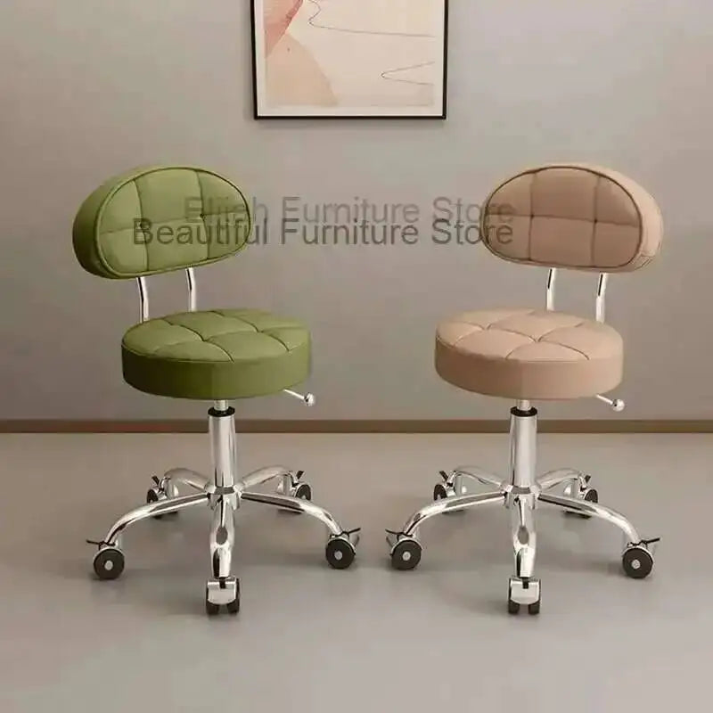 Big work stool hair cutting chair rotating lifting round stool pulley hair salon special beauty stool