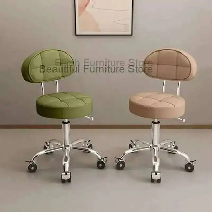 Big work stool hair cutting chair rotating lifting round stool pulley hair salon special beauty stool
