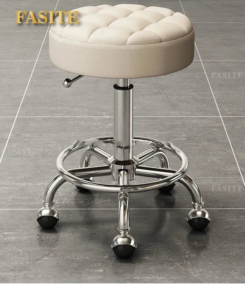 Rolling Hydraulic Chair Beauty Salon Stool Hairdressing Wheeled Beauty Tattoo Chairs Swivel Sedia Commercial Furniture