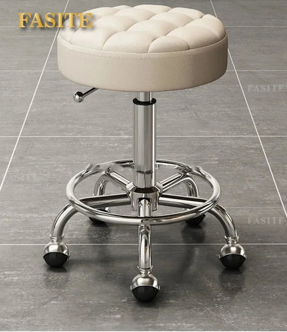 Rolling Hydraulic Chair Beauty Salon Stool Hairdressing Wheeled Beauty Tattoo Chairs Swivel Sedia Commercial Furniture