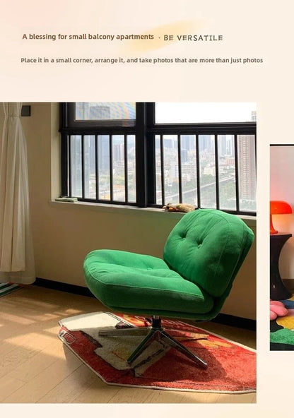 Modern Living Room Furniture Single Sofa Chair Corduroy Lounge Chair, Small Space Accent Chair Comfortable Reading Chair