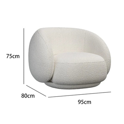 Nordic light luxury living room sofa coffee table combination beauty salon clothing store reception sofa chair small snail sofa