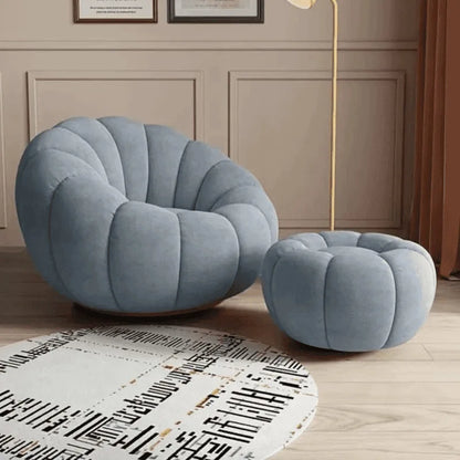 JC Lazy Pumpkin Sofa Sleepable and Reclining Lounge Chair Living Room Small Apartment Swivel Sofa Chair