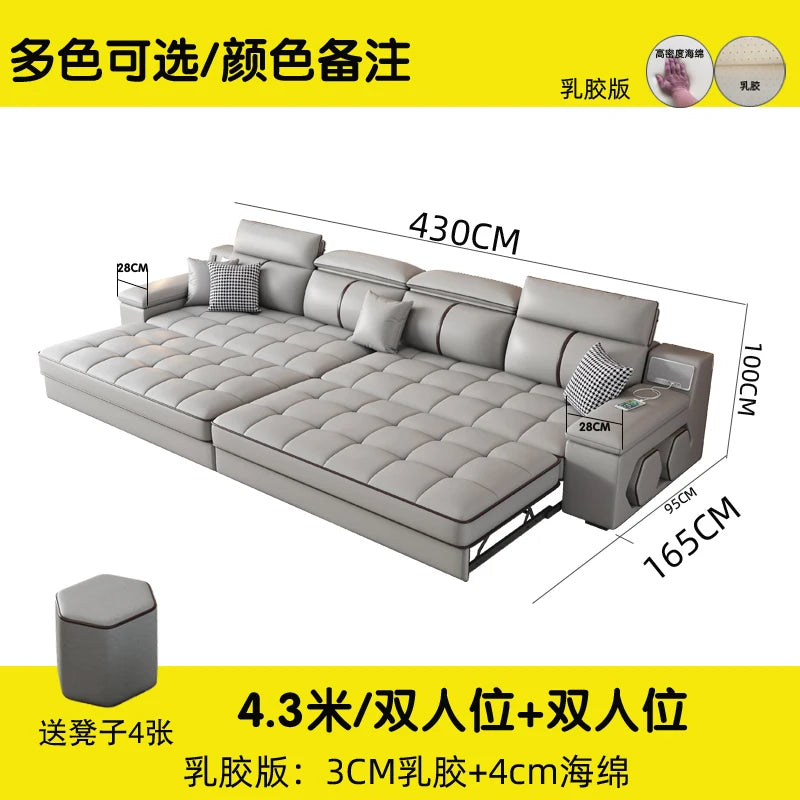 Multifunctional Nordic Recliner Sofas Bed Floor Foldable Modern Sofas Living Room Luxury Divani Da Soggiorno Home Furniture