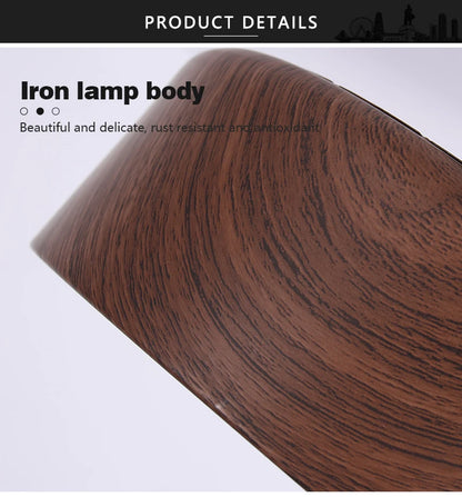 Nordic LED Ceiling Light Circular Walnut Wood Grain Aisle Light Dressing Room Corridor Balcony Decoration Indoor Ceiling Lamp