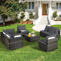 Outdoor Tropical Print Sofa Cushion Covers - Non-Slip Furniture Protectors, Replacement for Individual Seat Cushions