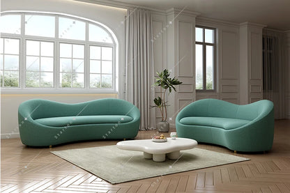 L Shape Fabric Recliner Sofa Set Modular Blue Velvet Sofa Italian Fabric Sofa for Home Luxury