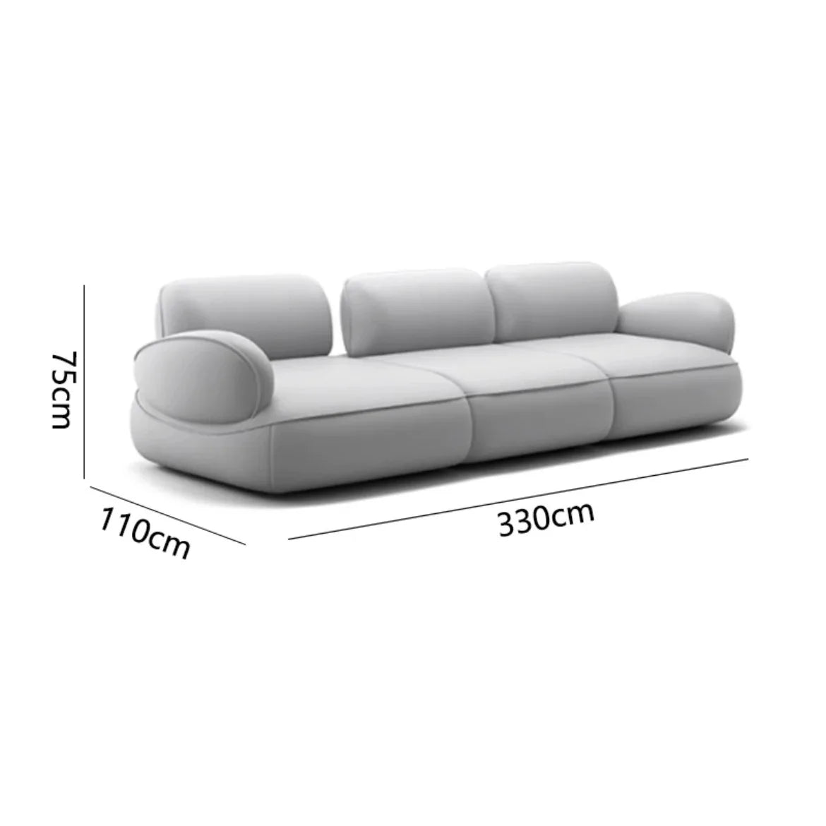 Snail sofa Milan Italian minimalist curved backrest adjustable modern simple wind sofa living room villa sofa