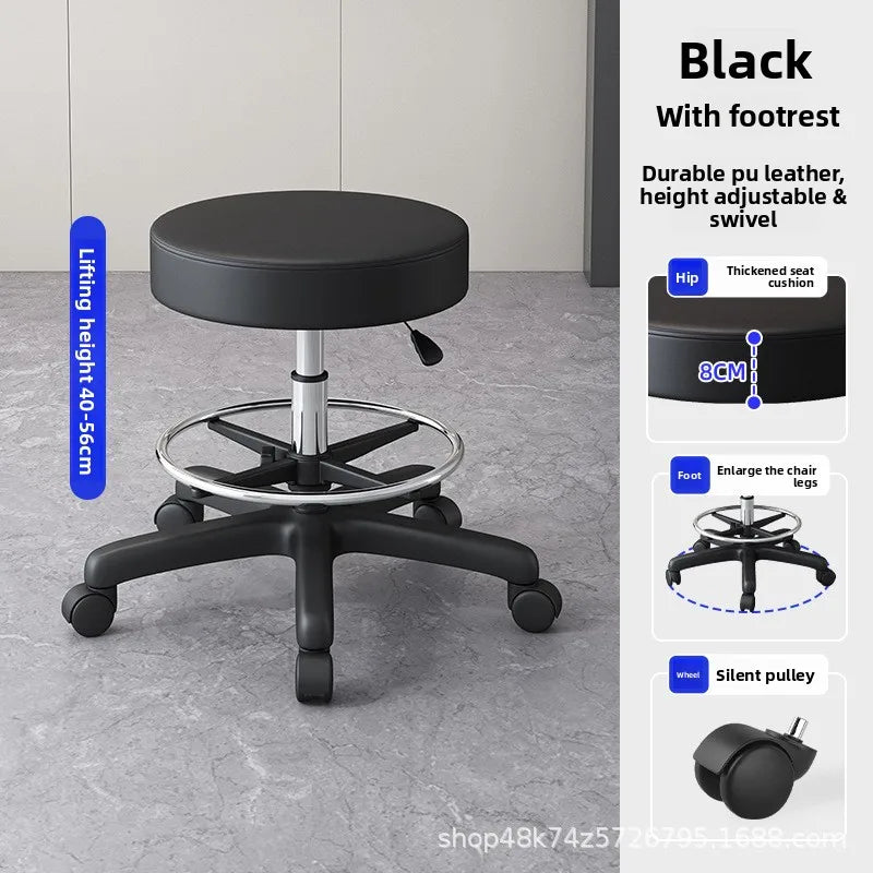 New Bar Chair Laboratory Special Beauty Nail Stool Lifting High Stool Work Stool