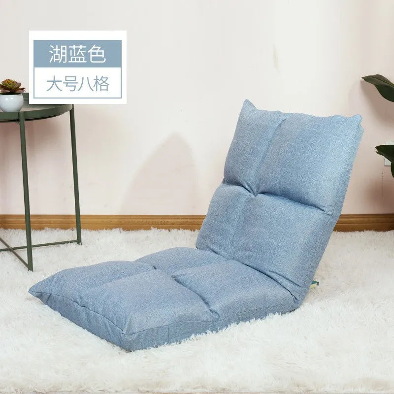 Hot Sale Adjustable Lazy Lounger Sofa Tatami Foldable Lounge Chair Floor Balcony Bay Window Leisure Long Sofa Bed Back Chair