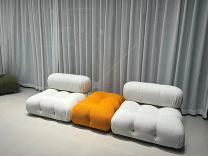 Living Room Sectional Sofas Boucle Modern Luxury Design Home Furniture 3 Seater L Shape Couch Modular Mario Bellini Sofa