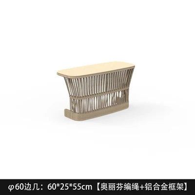 Outdoor sofa, courtyard, rattan woven outdoor swimming pool, homestay furniture, leisure combination, outdoor rattan chair