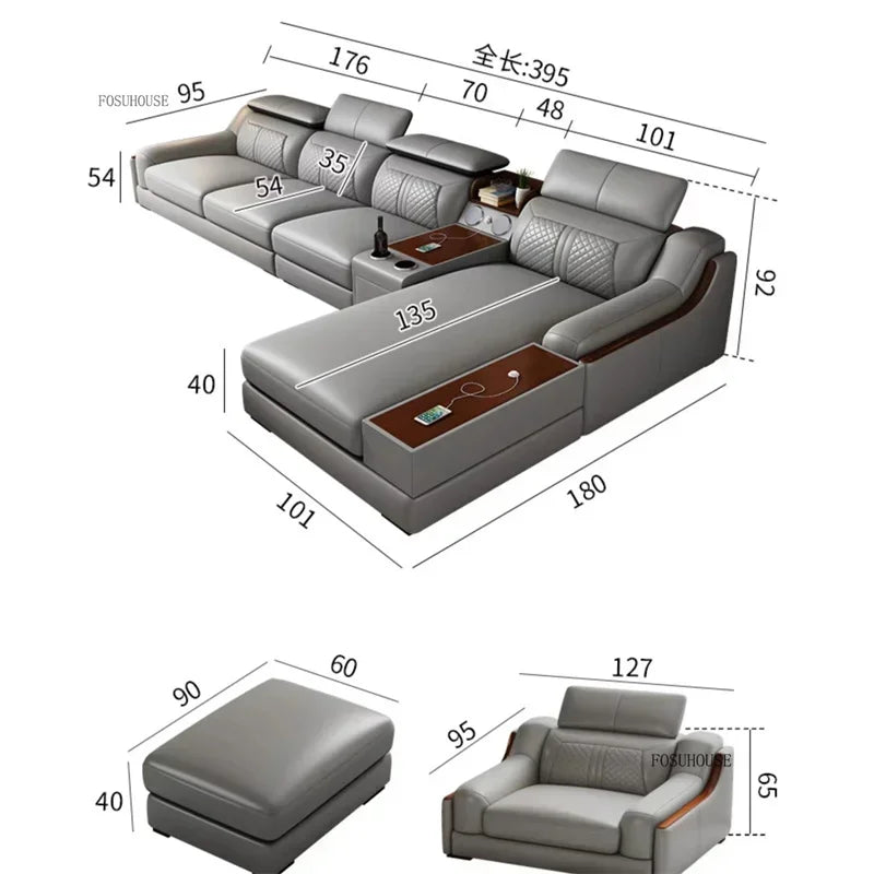 Modern Living Room Sofa Combination Light Luxury Chaise Lounges Design Sofas Living Room Personality Home Furniture