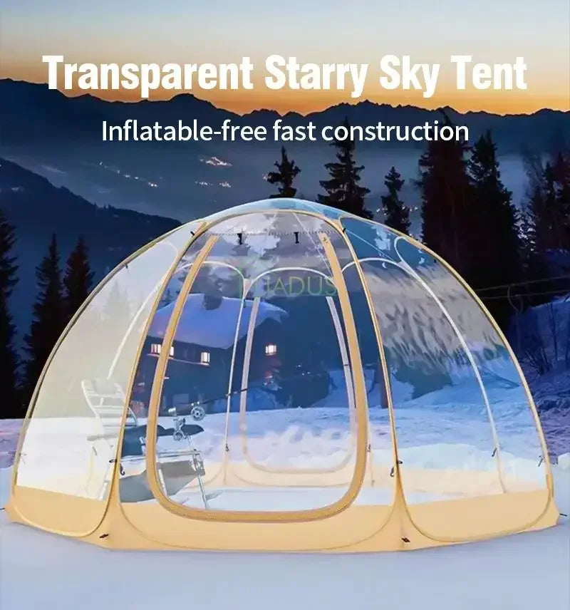 Portable Spherical Tents 360 Degree Panoramic Window Outdoor  Transparent Camping Tent 4-8 Person Star Dome TentSun Room Tents