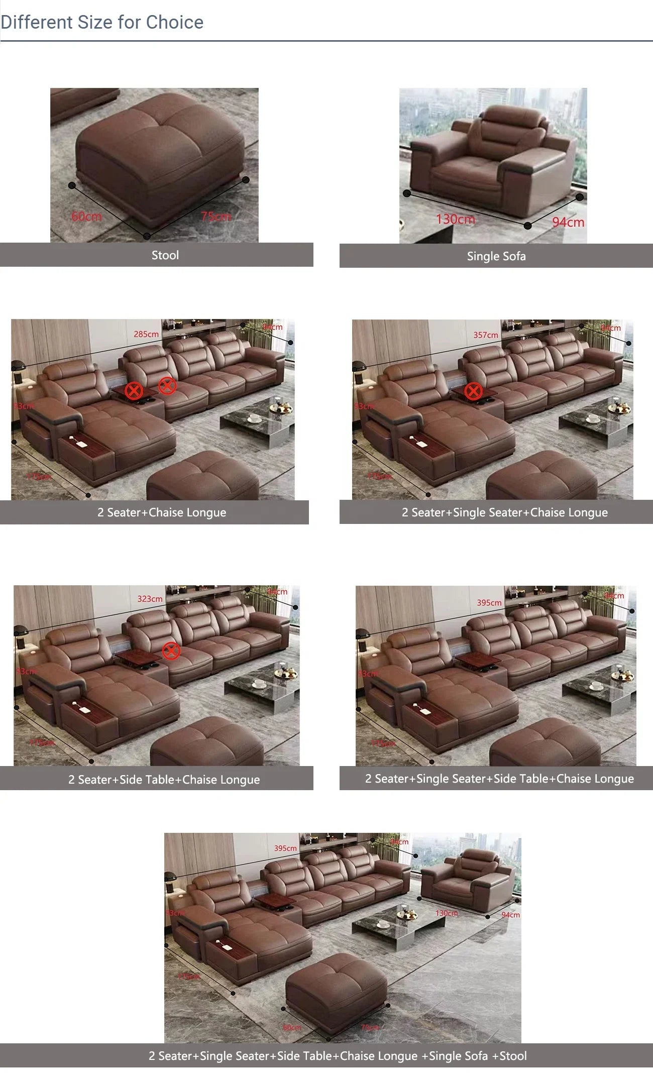 For Modern Luxury Genuine Leather Modular Corner Sofas Beds Sectional L Shape Sofa Couch Set Furniture Living Room Couches