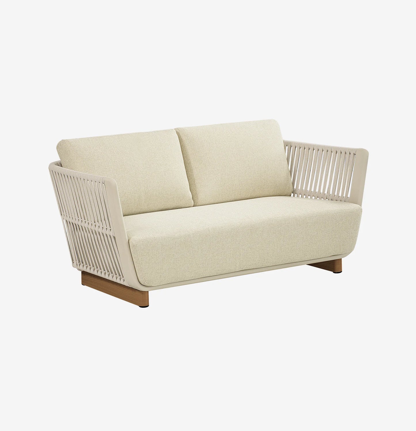 Outdoor leisure, outdoor balcony, outdoor sofa, courtyard, waterproof coffee table, rope woven furniture combination