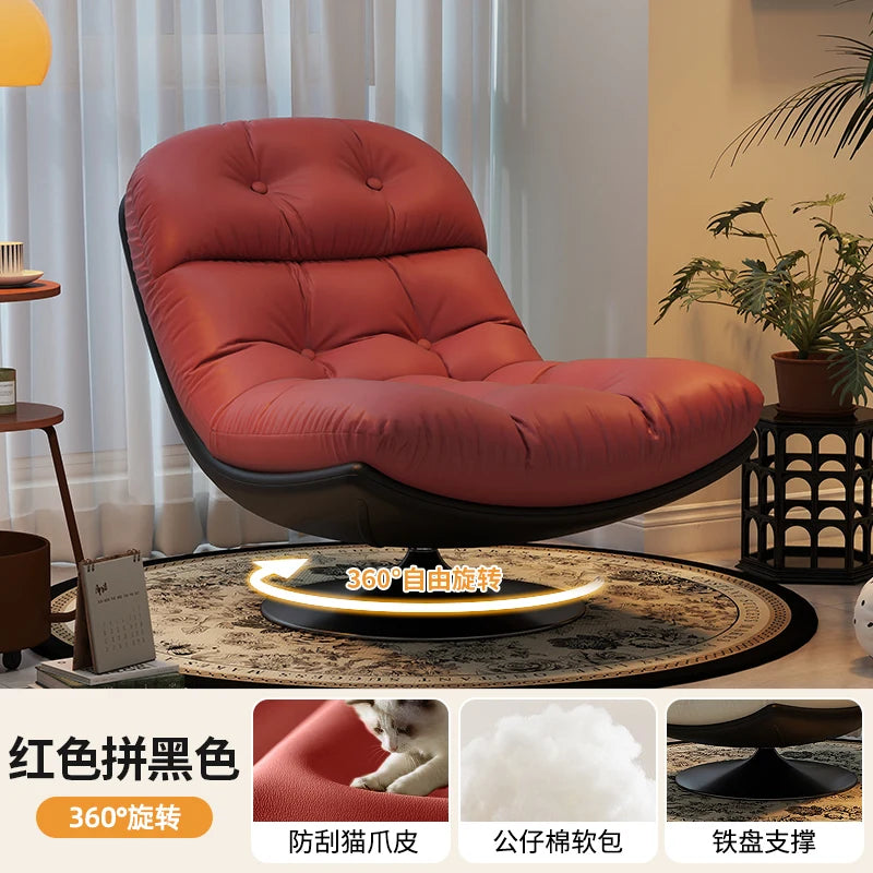 Swivel Comfortable Durable Reclining Chair Light Luxury Casual Breathable Living Room Chair Elegante Y Hermoso Home Furniture