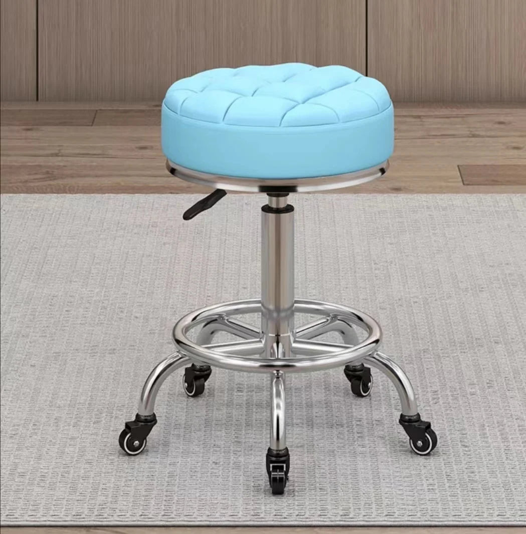 Leather Swivel Bar Stool With Back for Home Bar School Mall Gym Workshop Restaurant Outdoor Staircase