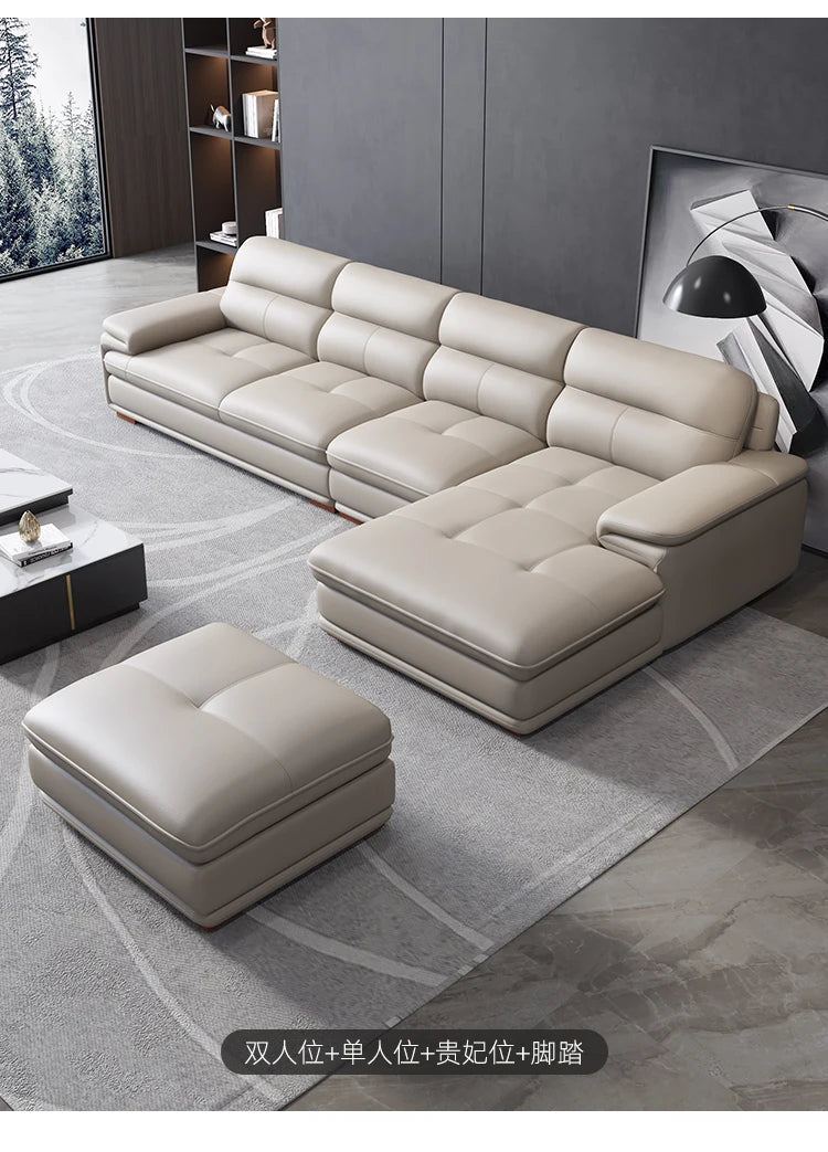 Real Minimalist Living Room Sofas Classic Sleeping Modern Lounge Sofa Leather Luxury Soft Couch Wohnzimmer Furniture For Home