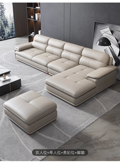 Real Minimalist Living Room Sofas Classic Sleeping Modern Lounge Sofa Leather Luxury Soft Couch Wohnzimmer Furniture For Home