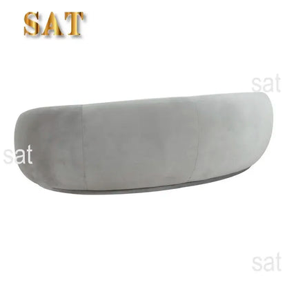 For Modern Velvet Round Arm Curved Sofa Large Couch Lounge Sofa for Home Hotel Furniture