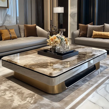 Design Simple Coffee Table Clear Italian Hardcover Floor Coffee Table Glam Unique Wohnzimmer Tisch Home Furniture Accessories