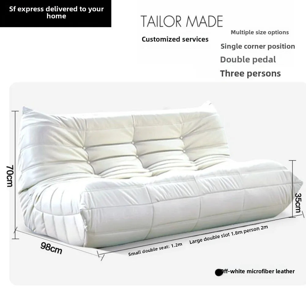 Caterpillar sofa three-person togo full sponge high rebound Internet celebrity living room leisure area sofa famous small sofa