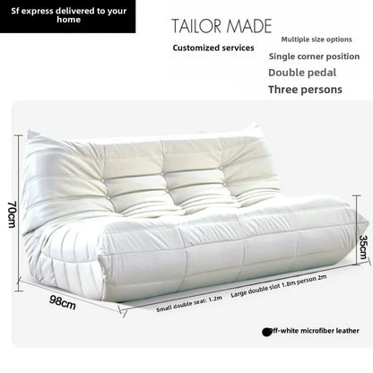 Caterpillar sofa three-person togo full sponge high rebound Internet celebrity living room leisure area sofa famous small sofa