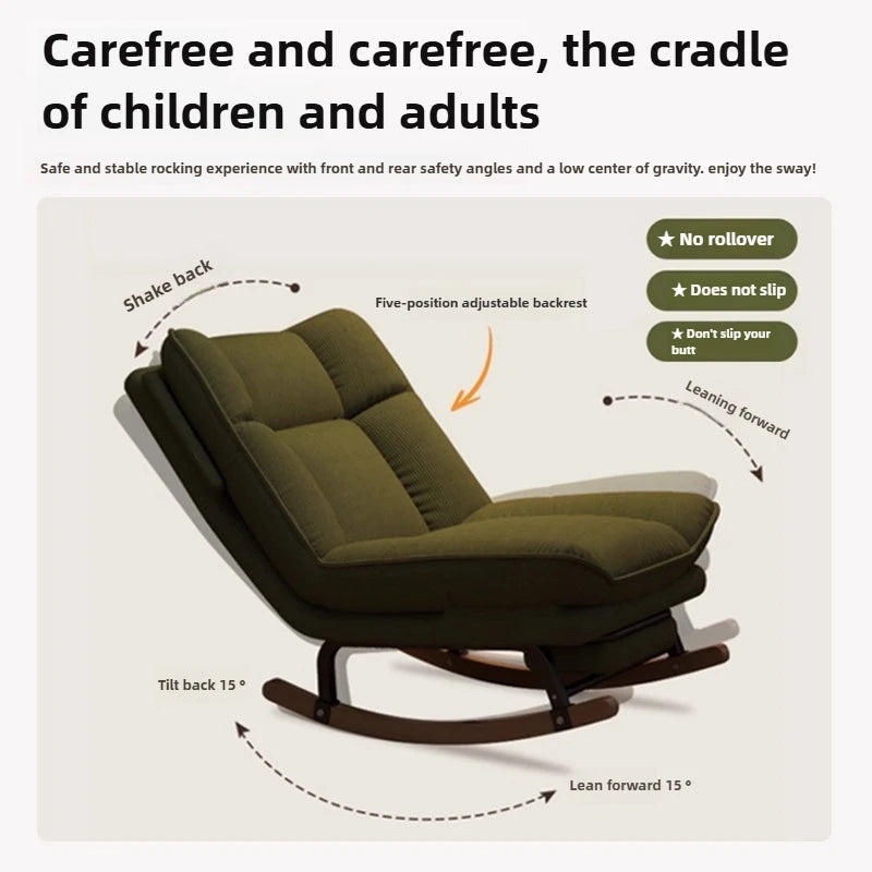 Swinging Chair for Lounging or Sleeping,lazy Sofa Lounge Chair,Rocking Chair,balcony,living Room,leisure Chair for Home Use