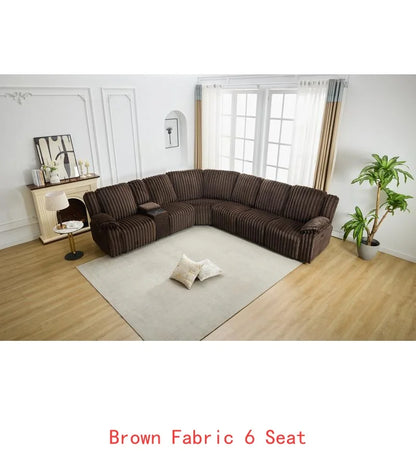 Grey Power Reclining Sectional Sofa Couch - Ultimate Comfort and Style for Your Living Room