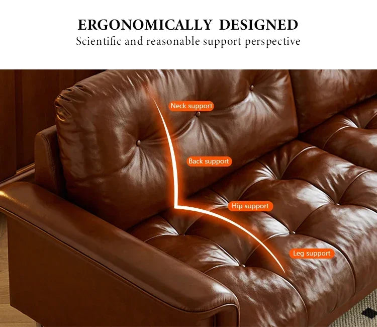Modern Retro Luxury Living Room Furniture Factory-Price Sectional Sofa Set Single Faux Leather Lounge Chair Corner Sofa Hotels