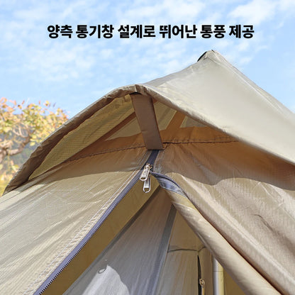 4 Season Hot Tent with Stove Jack Winter Teepee Tent Waterproof Camping Tipi Tent for 2 3 4 Person Outdoor Bushcraft Hiking