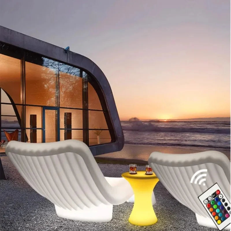 LED Outdoor Luminous Lounger Rechargeable Waterproof
