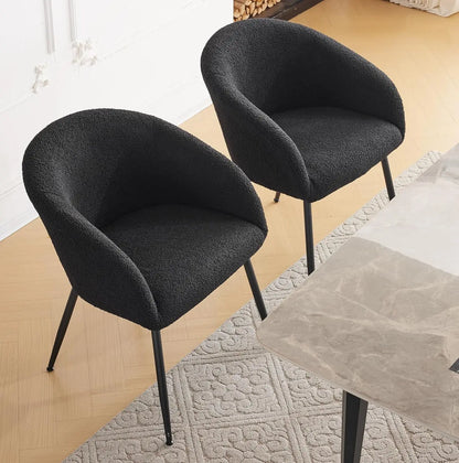 Modern Small Accent Chair, Comfy Sherpa Makeup Vanity Chair with Metal Legs, Decorative Chair no Wheels for Living, Customized