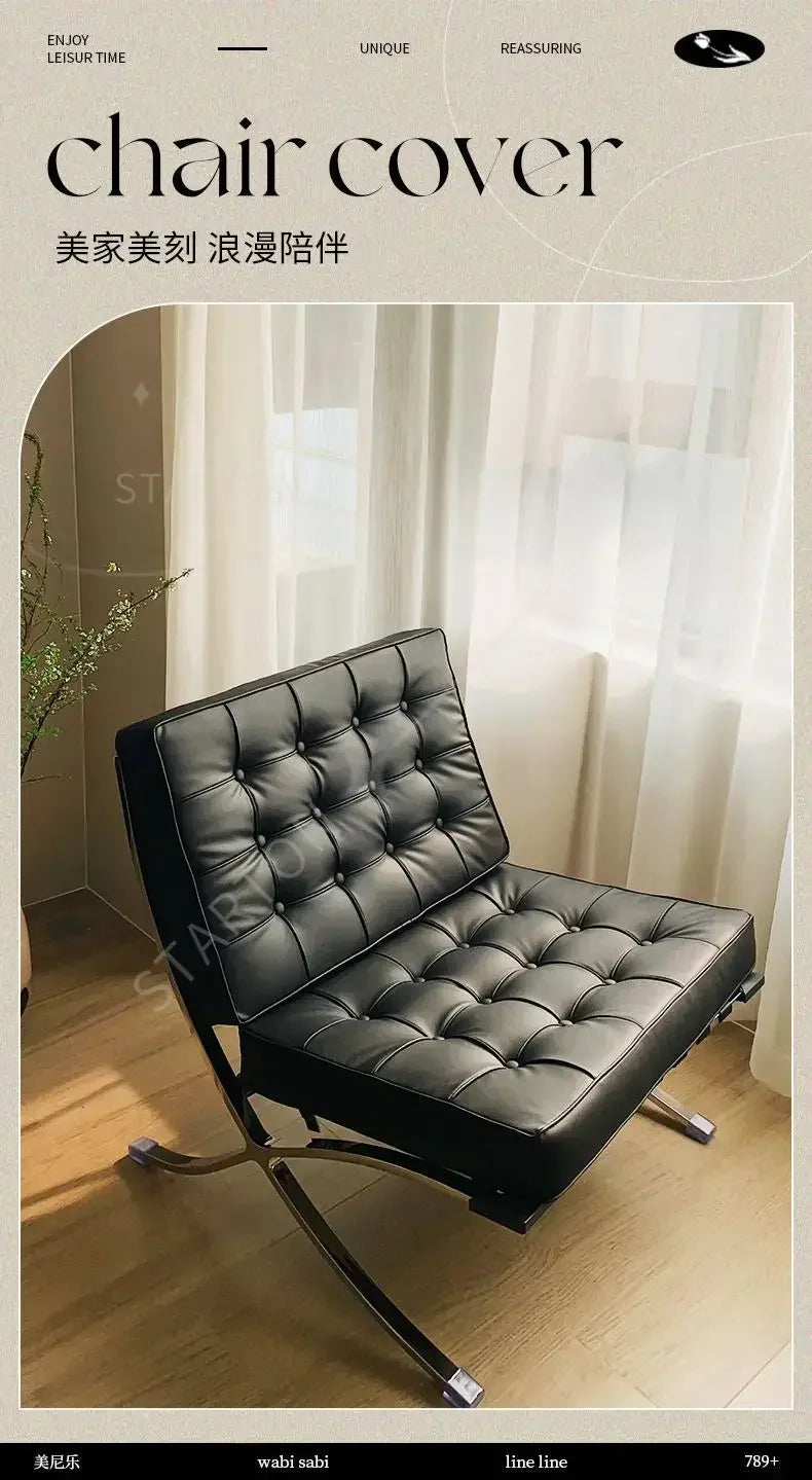 Stylish Barcelona Single, Sofa Chair For, High End Living Room, Italian Designer Lazy, Coffee Sofa Cozy