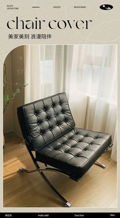 Stylish Barcelona Single, Sofa Chair For, High End Living Room, Italian Designer Lazy, Coffee Sofa Cozy