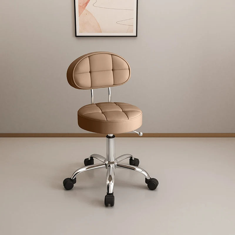 Professional Beauty Salon Chairs Backrest Barber Pedicure Chair Lifting Manicure Hairdresser Hair Salons Wheel Stool Furniture