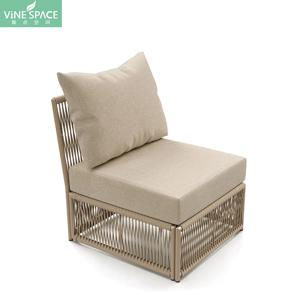 Nordic outdoor rattan furniture courtyard terrace leisure rattan chair villa hotel garden simple waterproof sofa combination