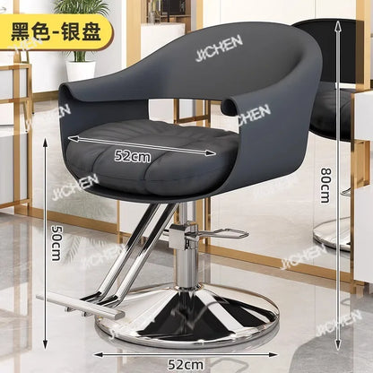 Hair salon special lift rotating fashion hair cutting seat light luxury ironing barber shop chair