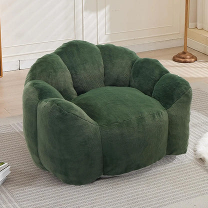 Bean Bag Chair for Adults, Floral Shaped Bean Bag Single Sofa, Ultra Soft Faux Fur Floor Sofa, Oversize Reading, Customized