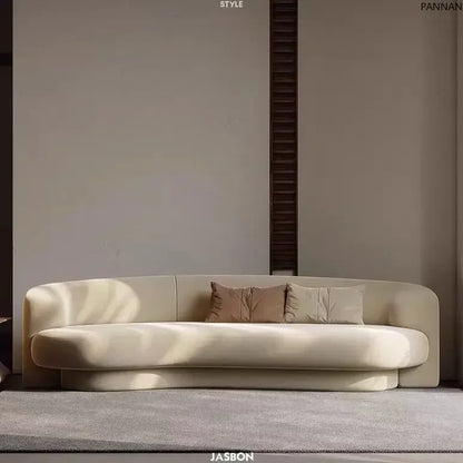 Italian minimalist designer fabric sofa living room home modern simple special-shaped sofa corner small apartment