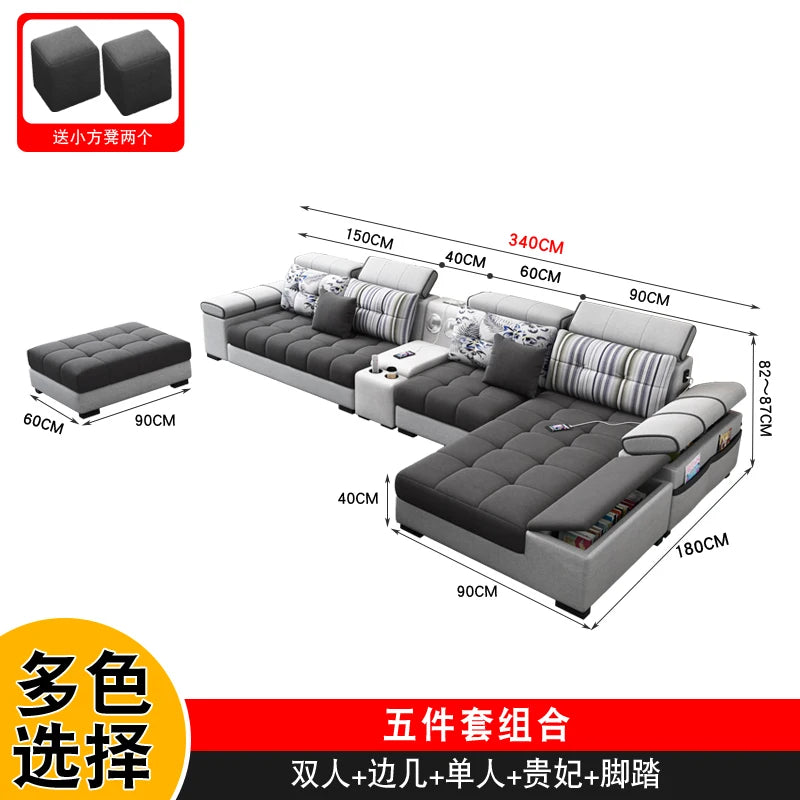 Sectional Living Room Sofas Lazy Lounge Designer Relax Sofa Multifunction Reclining Canape Salon De Luxe House Accessories