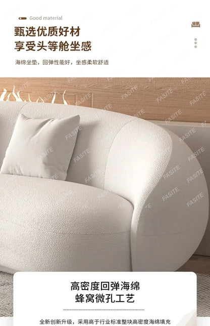 Italian Banana Sofa Minimalist Shaped Sofa Living Room Simple Modern Arc Cashew Sofa-high qualit