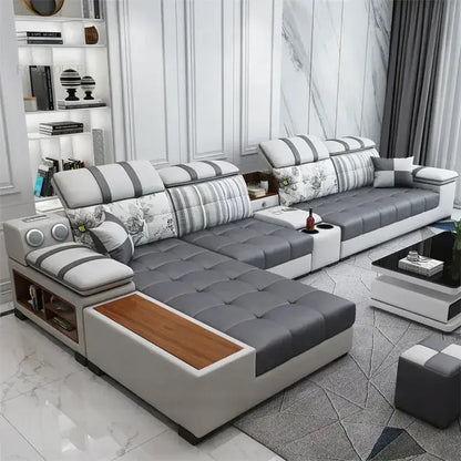 Luxury Technology Cloth Sofa Living Room Furniture Modern Cloakroom Bedroom Sofa Combination Nordic Apartment Sofa Set