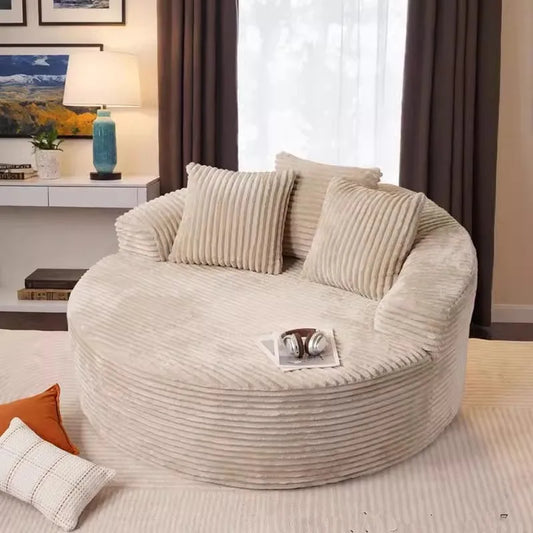 Modern single compression sofa easy to assemble fabric upholstery