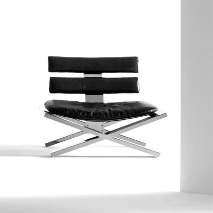 -*Designer Medieval Recliner Living Room Creative Stainless Steel Single Chair Hotel Homestay Leisure Chair Bauhau Furniture Hom