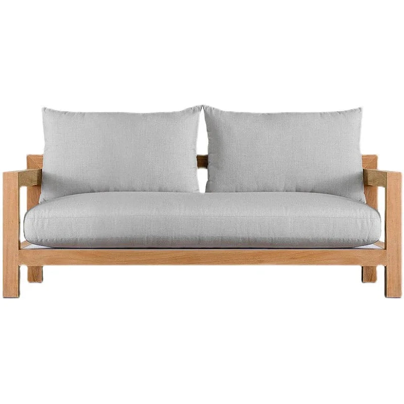 Nordic Designer Outdoor Sofas Villa Courtyard Wood Minimalist Design Garden Sofas Fashion Lawn Furniture Sillas Lshysf